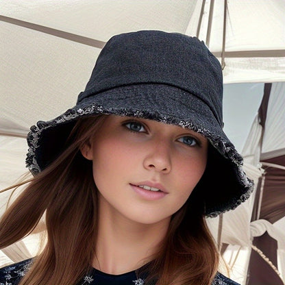 1pc 2024 New Spring/Summer  Fisherman Hat, Sun Hat, Casual And Fashionable, Suitable For Travel, Protects Against Uv Rays
