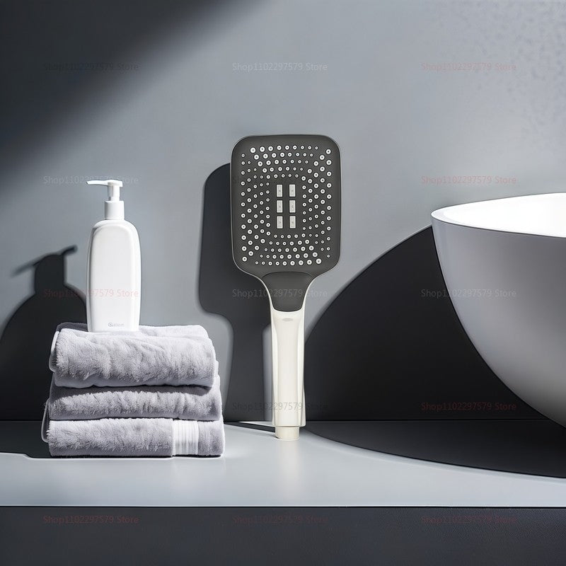 Ducha de Banheiro com Bico Pressurizado, Alta Pressão, Economia de Água, Pulverizador, Acessórios de Banheiro ABS, Ducha Cromada Tipo Chuva