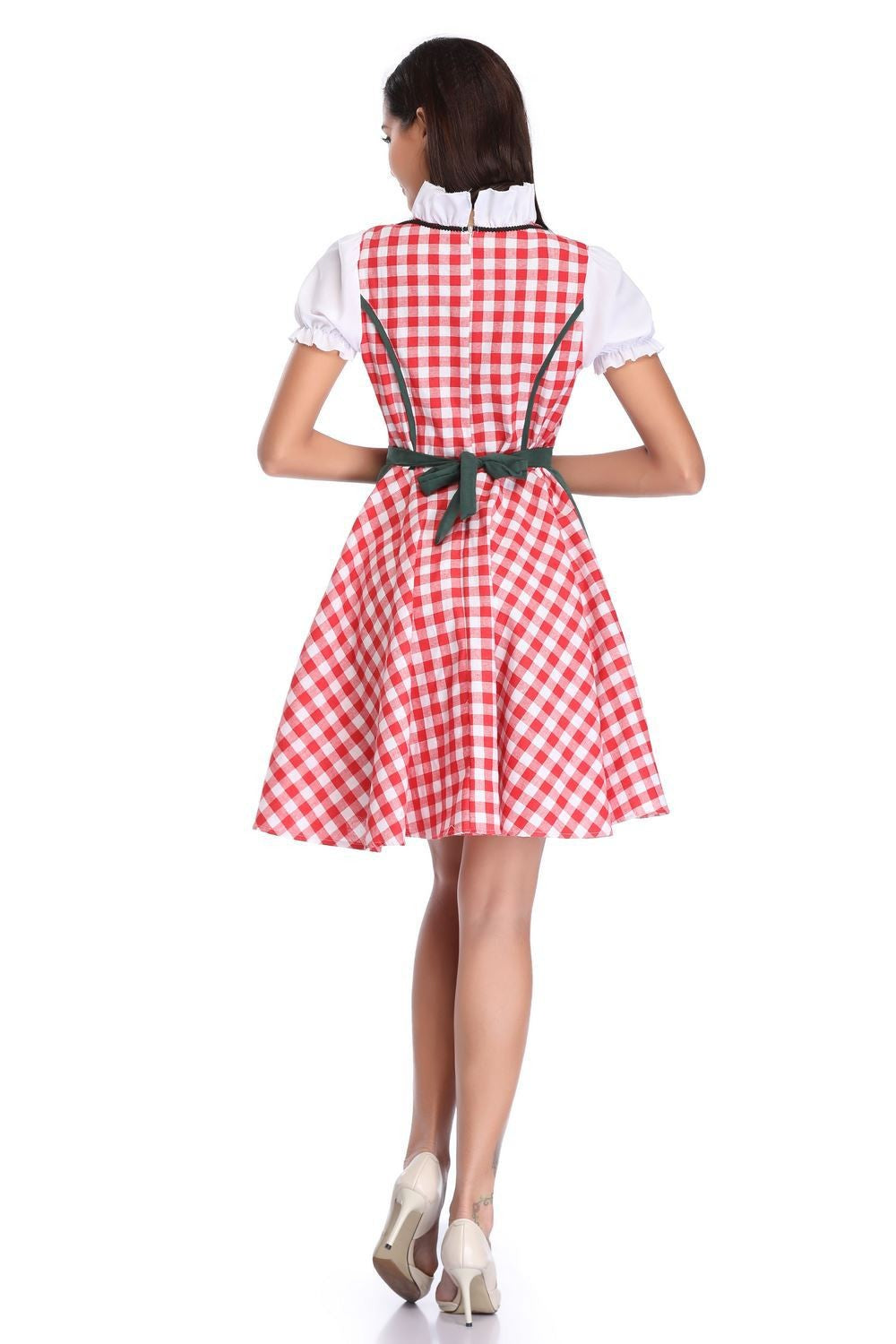 Women Adult Bavaria Oktoberfest Dress Waitress Maid Dress Man Dirndl Lederhosen Beer Carnival Party Outfit Fancy Dress