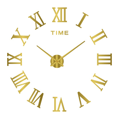 Fashion Modern Design Large Wall Clock 3D DIY Quartz Clocks Watches Acrylic Mirror Stickers Living Room Home Decor Horloge