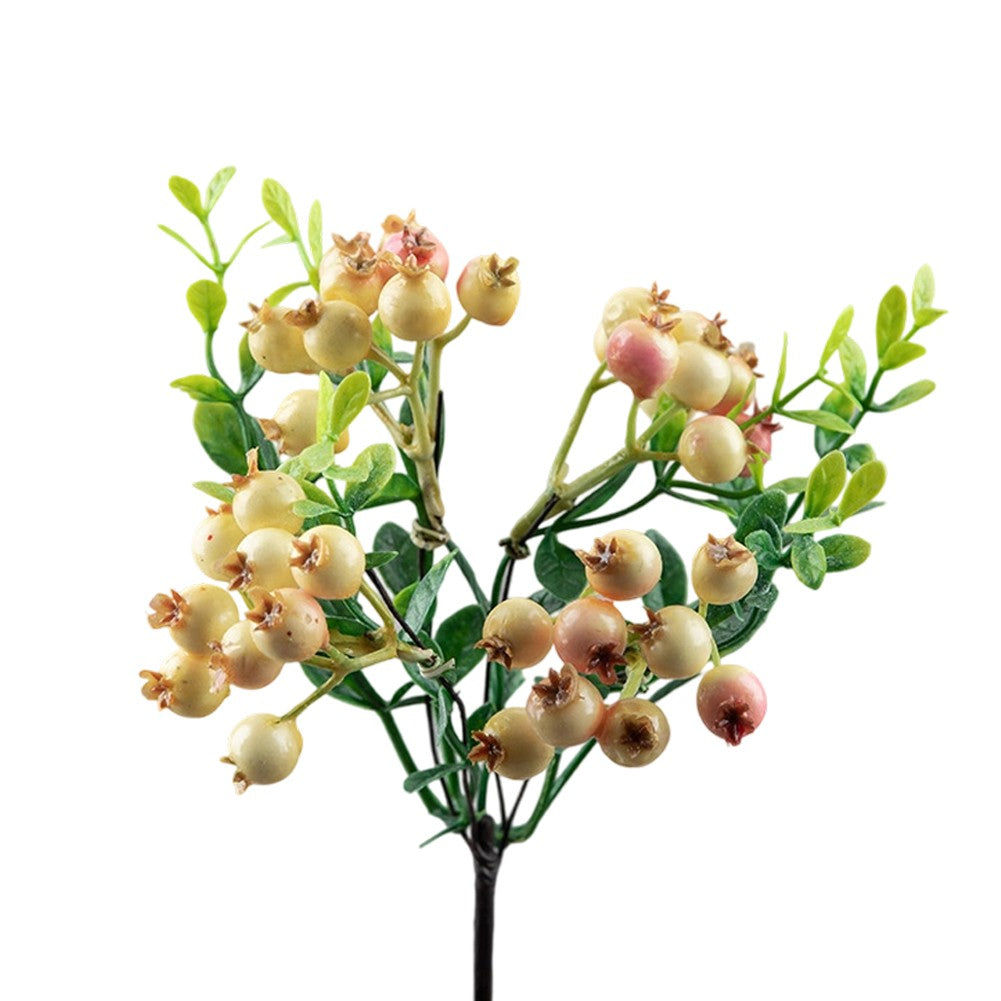 Artificial Berry Flowers Red Blue Fake Plant DIY Fake Flower Arrangement Table Ornament For Home Party Weddings Christmas Decor
