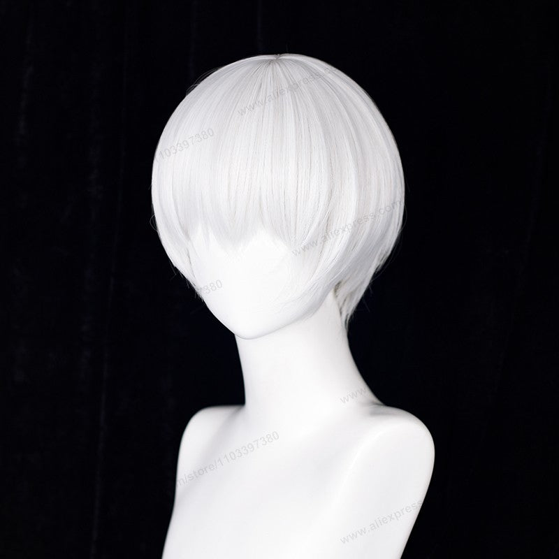 2B 9S  Cosplay Synthetic Wig White Synthetic Women Man Wig Heat Resistant Hair High Quality Wigs