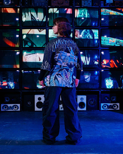 Young American oversized T-shirt summer new casual sports fitness quick drying breathable printed large mesh short sleeved shirt