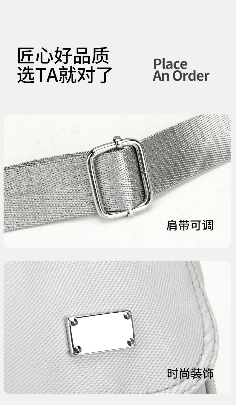 Small Canvas Women's Crossbody Bag Fashionable High-End Shoulder Handbag Large Capacity Space for Stylish Storage