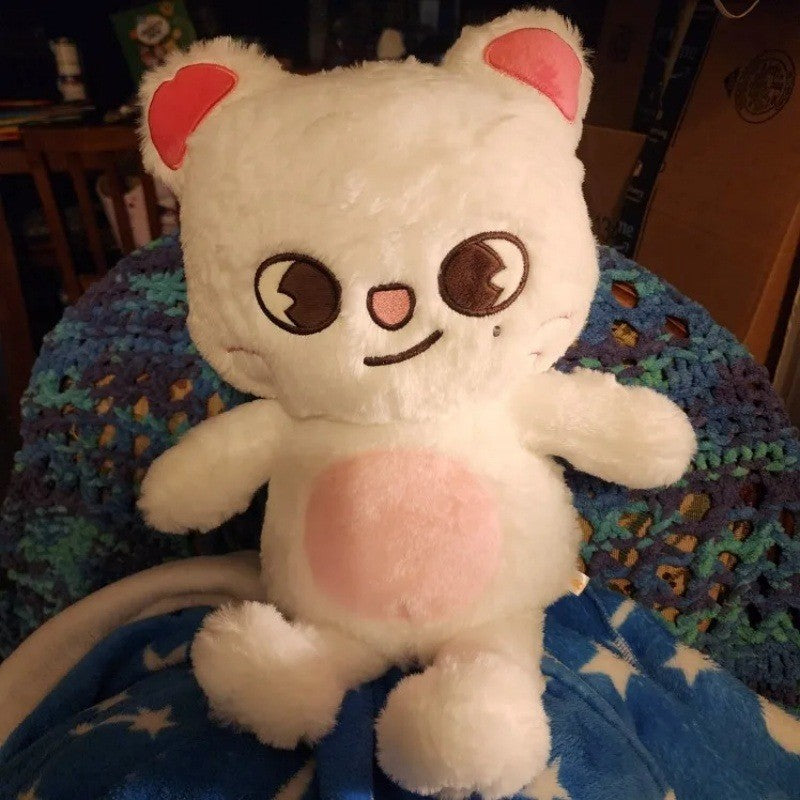 Urso de Pelúcia Skzoo de 60cm, Tamanho Grande, Kpop Stray Kids, Boneca de Pelúcia, Brinquedos de Pelúcia de Desenho Animado Kawaii, Travesseiro de Pelúcia, Presente de Natal Infantil