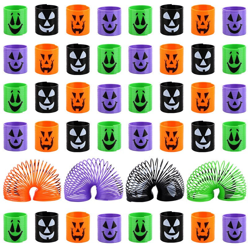 12/36pcs Halloween Coil Springs Toys Kids Halloween Party Favors Trick or Treat Gifts Boy Girl Birthday Goodie Bag Bucket Filler