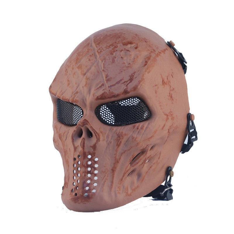 Men's Skull Warrior Mask Cool Camouflage Party Cosplay Accessory Unique Birthday Gift for Boyfriend Horror Game Party Decoration