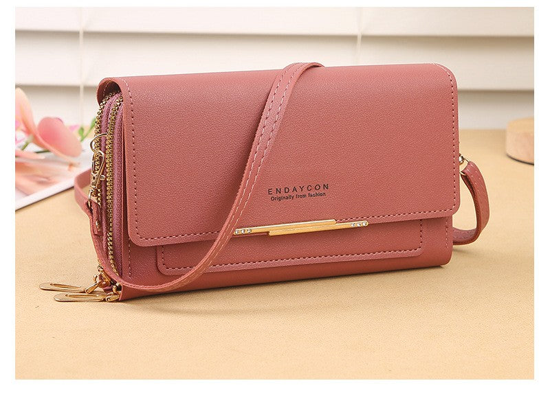 2024 New Women's Wallet Korean Multifunctional Shoulder Bag Mid-length Clutch Coin Purse