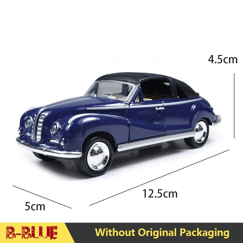 1:32 Alloy Diecast Mustang GT Classic Vintage Car Model Pull Back Car Miniature Vehicle Replica For Collection Gift for Kid