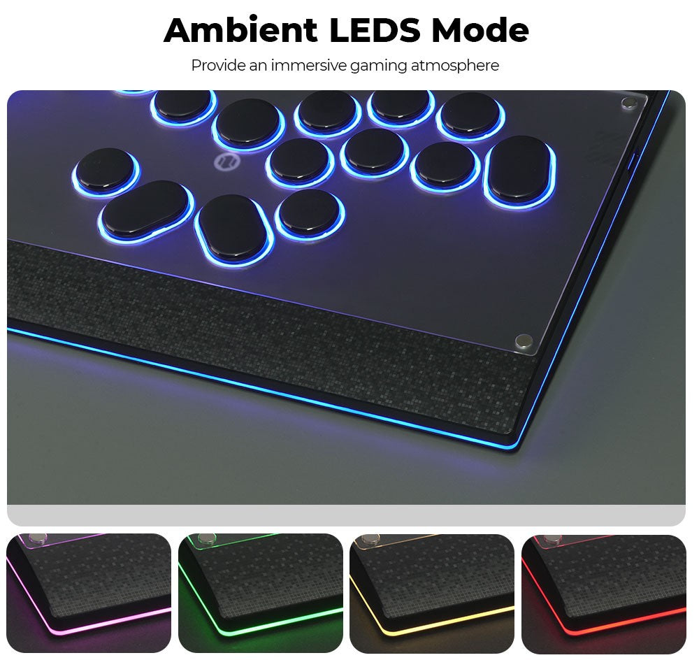 Haute42 Magnetic C16-S Joystick Hitbox Leverless Controller Stickless Arcade Stick Keyboard For PC/PS4/PS5/Switch Fight Sticks