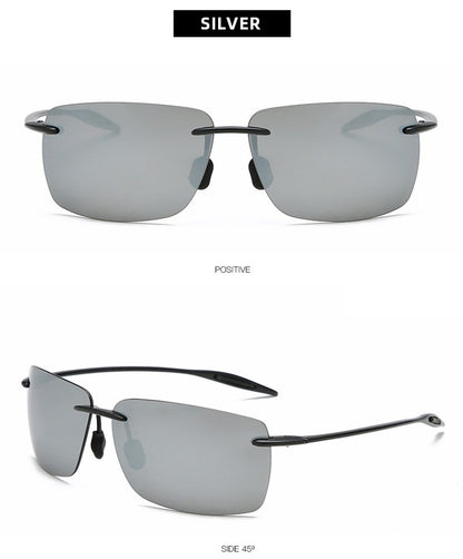 Óculos de Sol TR90 Ultraleves Masculino Feminino Sem Aro Driver Óculos de Sol para Dirigir Moda ao Ar Livre Pesca Caminhada Corrida Esportes