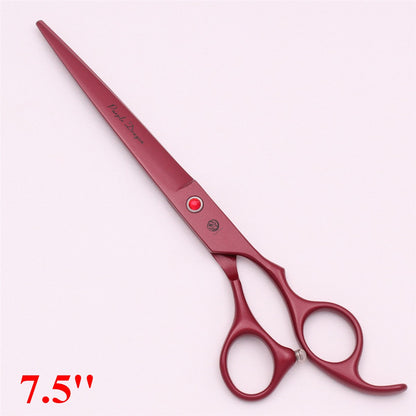 Tesoura Profissional para Tosa de Animais de Estimação de 7,5'' Tesoura de Desbaste em Espinha de Peixe Pinça Hemostática Conjunto Japão 440C Para Cães e Gatos Z3088