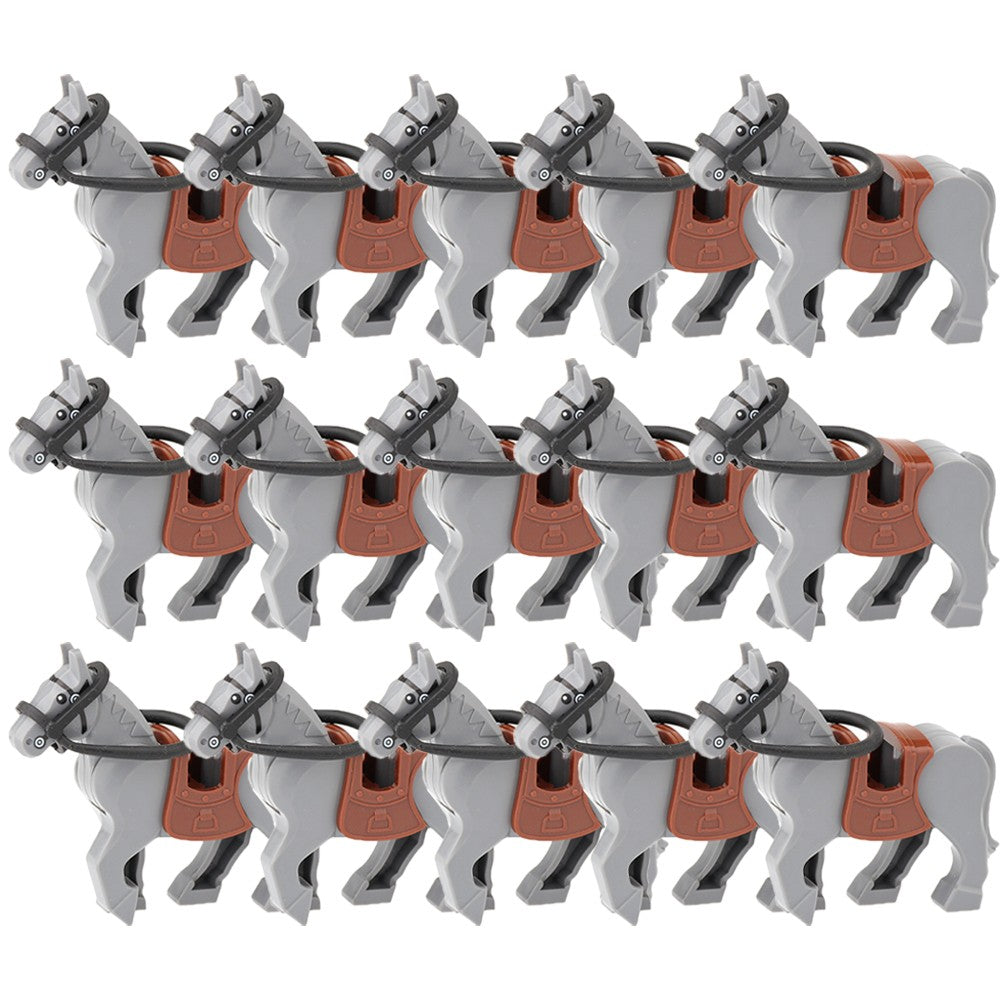 Blocos de Montar Zoológico Medieval Acessórios de Personagens Montarias Animais Cervos Elefantes Camelos Lobos Cavalos de Guerra Tijolos Brinquedos Presentes K080