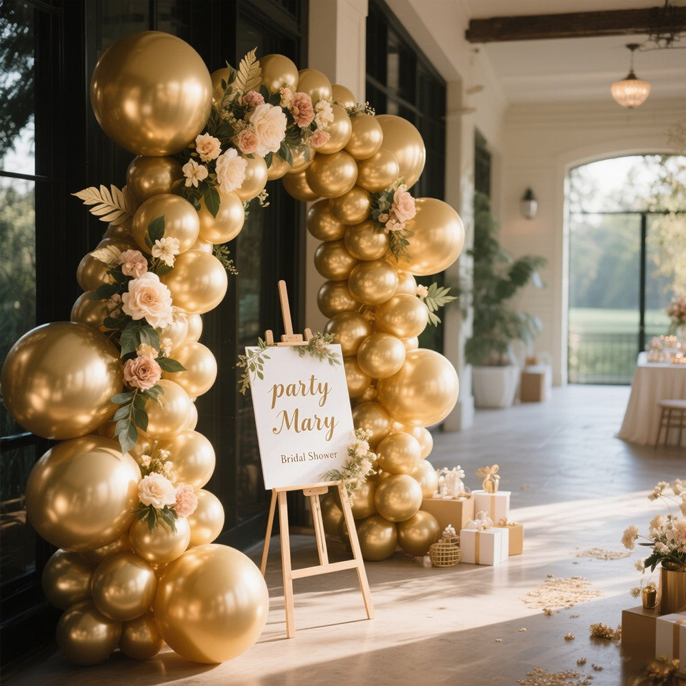 10/20/50pcs Metal Luster Chrome Balloon 5/10/12inch Latex Balloons Rose Gold Silver Red Purple Green Pink Balloon Birthday Party