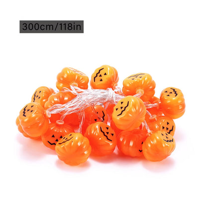 3M/4.5M Halloween Pumpkin Lantern String LED Halloween atmosphere Festival Party Garden Decoration