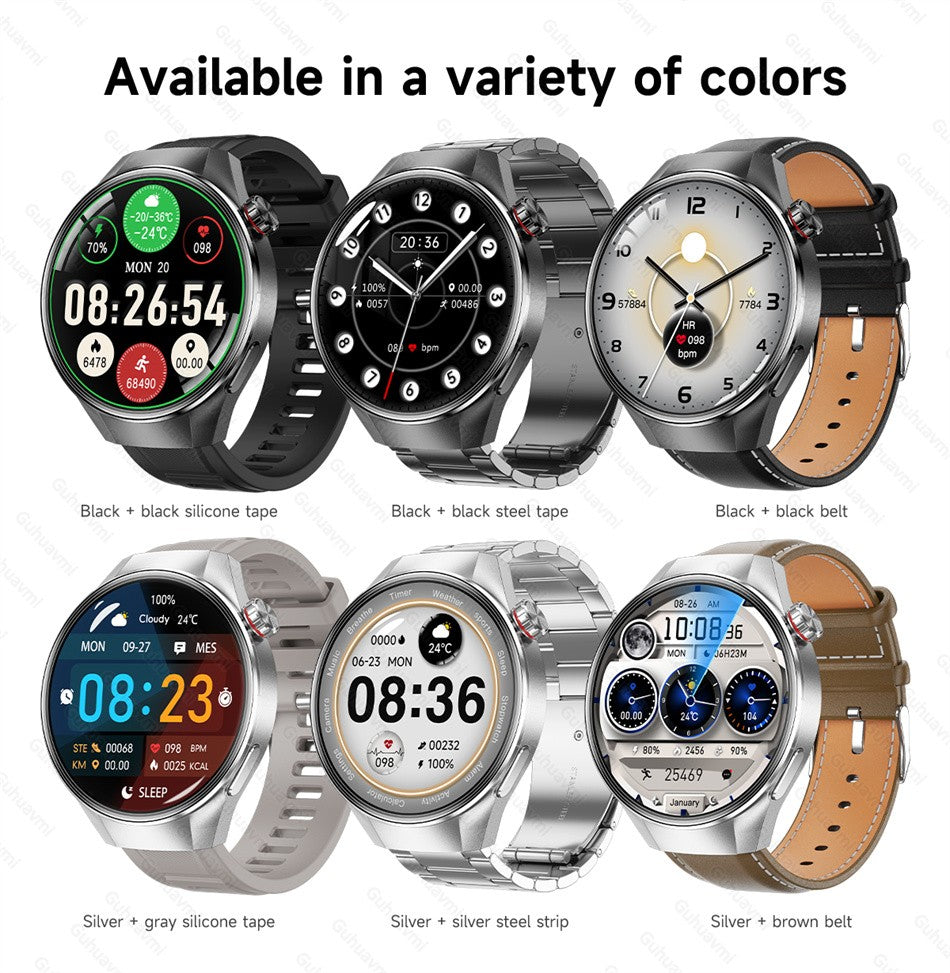 2025Novo Para moda G5 Pro Smart Watch Masculino Tela AMOLED HD GPS Trajetória de movimento Frequência cardíaca Chamada Bluetooth 1,75" SmartWatch IP68