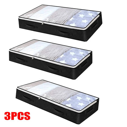 Under bed Storage Bag For Portable Foldable Quilt Bags Wardrobe Clothes Organizer Storage Box Dustproof Organizer Large Capacity