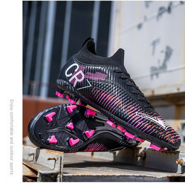 New Men's and Women's Football Cleats Firm Ground Outdoor Professional Football Shoes Lightweight Sports Sneaker Rugby Boots