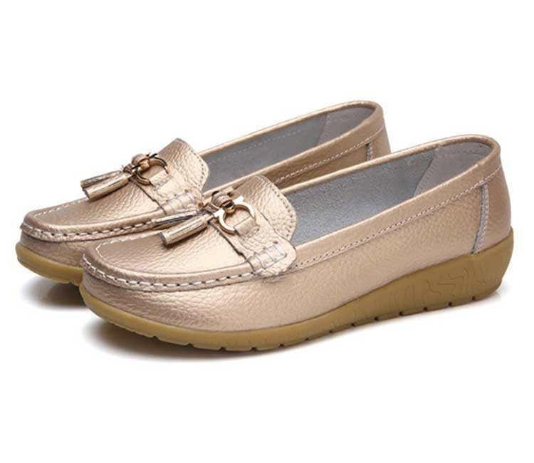 Women Shoes Nurse Loafers Shoes Classics Flats Zapatos Mujer Comfortable Flat Shoes Women White Casual Leather Women's Footwear