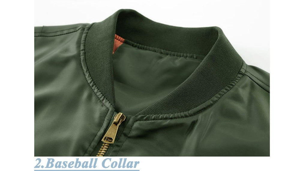 Spring Autumn Men's Bomber Jackets Fashion Men Retro MA-1 Pilot Zipper Coats Men Windbreaker Baseball Uniform Sports Jacket 6XL