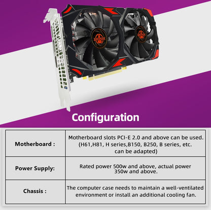Placa de Vídeo para Jogos Radeon RX580 8G PCIE3.0x16 GDDR5 256Bit - Adequada para Acessórios de Montagem de Computador?
