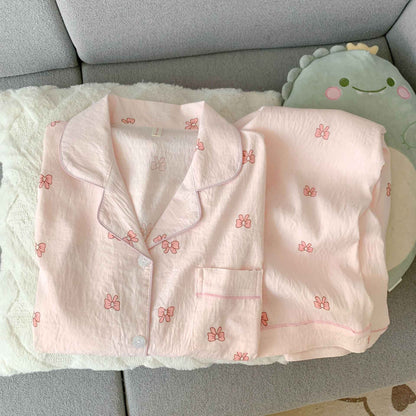 Spring/Autumn New Arrivals: Cloud-Print Cotton Long-Sleeved Pyjama Set for Women Adorable Sweetheart Style Nightwear Homewear Se