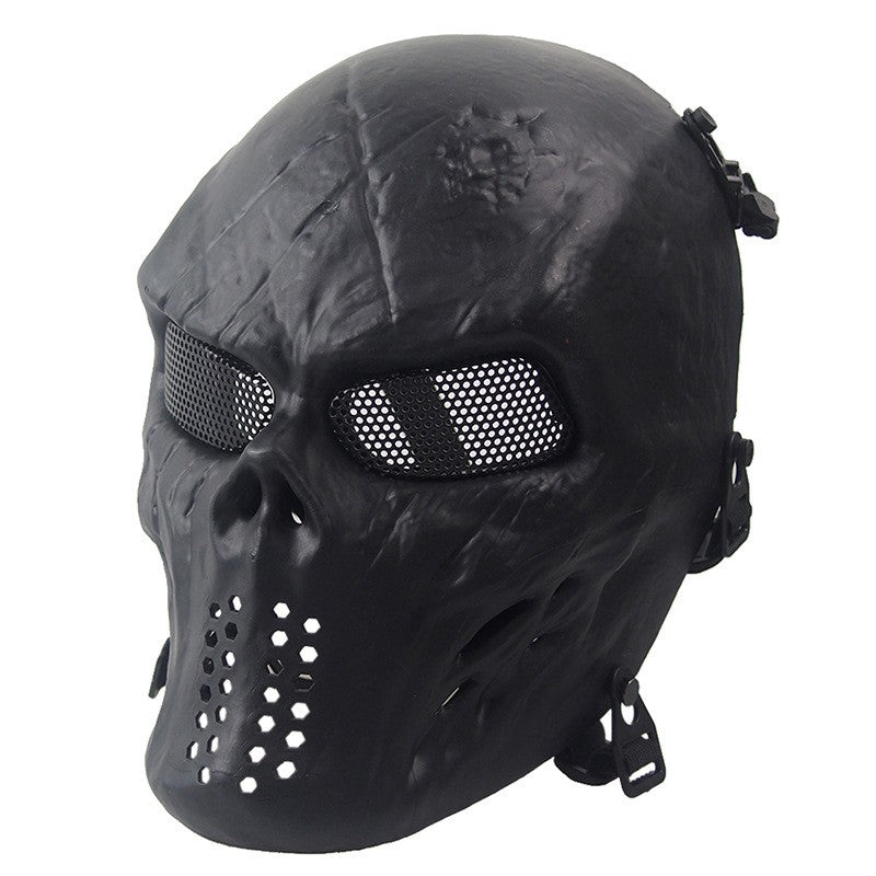 Men's Skull Warrior Mask Cool Camouflage Party Cosplay Accessory Unique Birthday Gift for Boyfriend Horror Game Party Decoration
