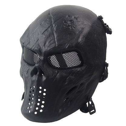 Men's Skull Warrior Mask Cool Camouflage Party Cosplay Accessory Unique Birthday Gift for Boyfriend Horror Game Party Decoration