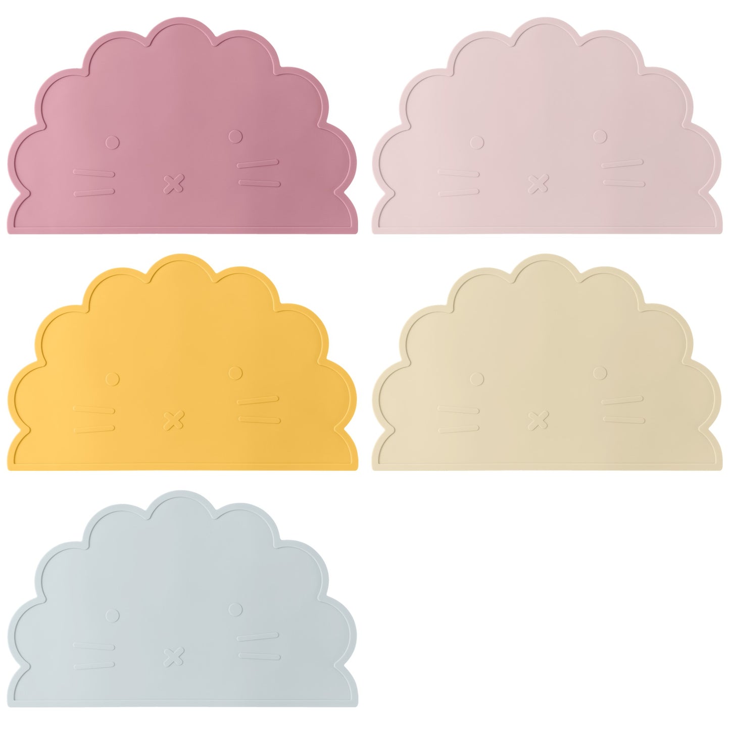 Color Kids 1Pcs Silicone Dining Appliance Placemat Dishes Plate Table Mat Children's Tableware Pad Kids Feeding Mat Baby Stuff