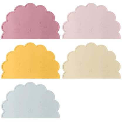 Color Kids 1Pcs Silicone Dining Appliance Placemat Dishes Plate Table Mat Children's Tableware Pad Kids Feeding Mat Baby Stuff