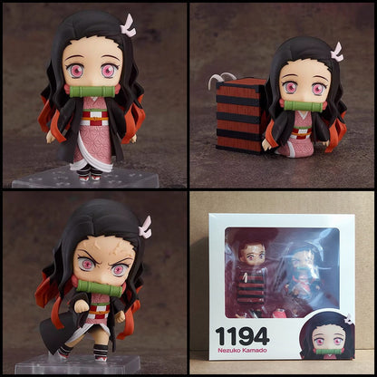 Anime Demon Slayer Series Tanjirou #1193 Nezuko #1334 Zenitsu #1361 Inosuke #1541 Kyoujurou Kochou Shinobu Conjunto de Bonecos e Estatuetas de Presente