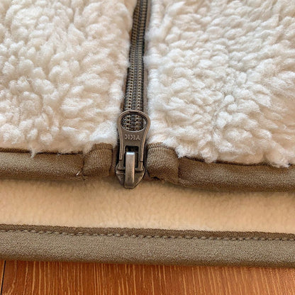 Motorcycle Outdoor Fleece Jacket For Men/Women Double Sided Fleece Thickened Plush Rider Cycling Suit Lamb Wool Windproof Jacket