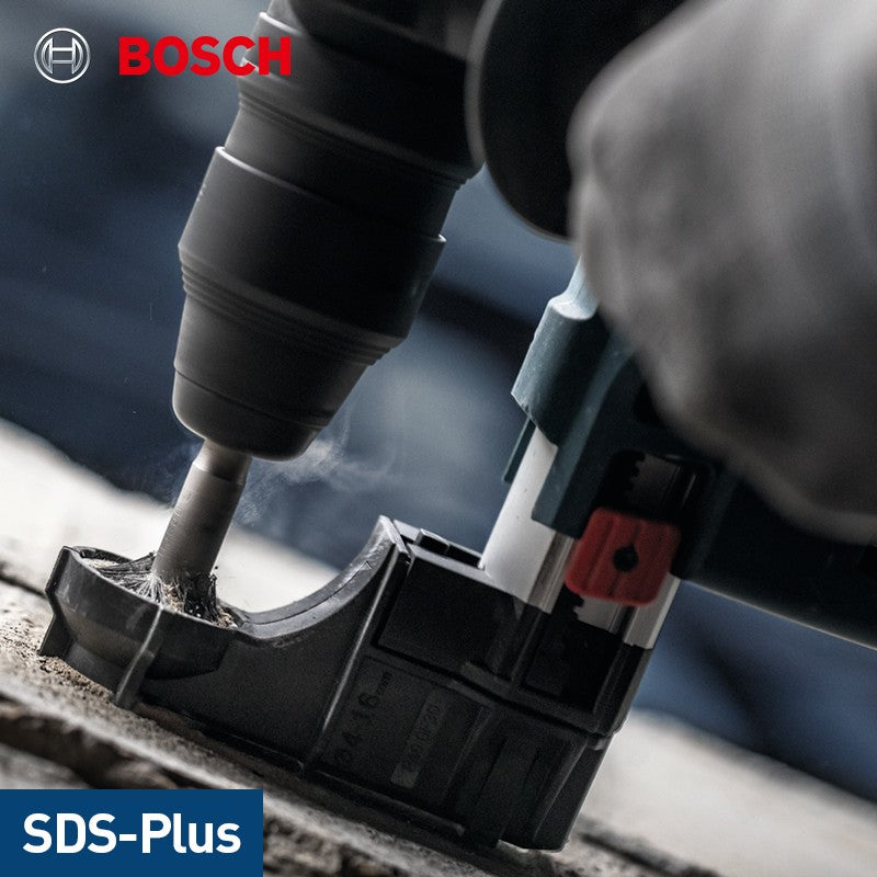 Broca de martelo rotativo Bosch SDS Plus 4 furos série 5 para perfurar furos em concreto armado para trabalho de construção