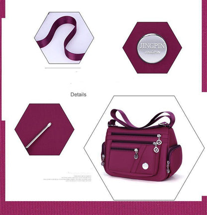 Women Nylon Waterproof Bag Messenger Bags For Lady Crossbody Large Capacity Travel Shoulder Bag Casual Handbags High Quality