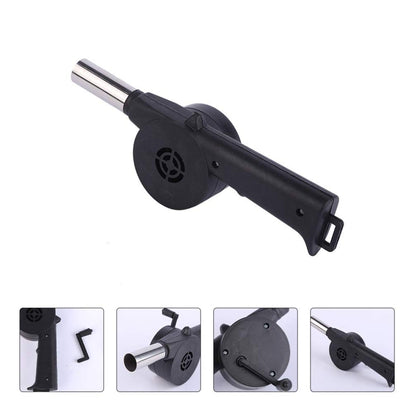 Soprador de Ar Manual para Churrasqueira Ventilador Portátil Mini Fole para Churrasqueira Acessórios de Piquenique Acampamento Ferramentas Manuais para Exterior