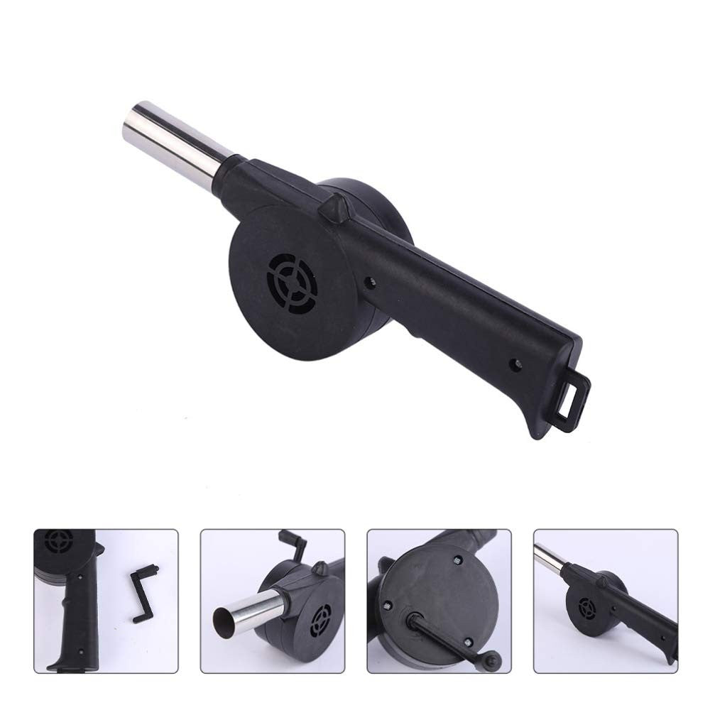 Soprador de Ar Manual para Churrasqueira Ventilador Portátil Mini Fole para Churrasqueira Acessórios de Piquenique Acampamento Ferramentas Manuais para Exterior