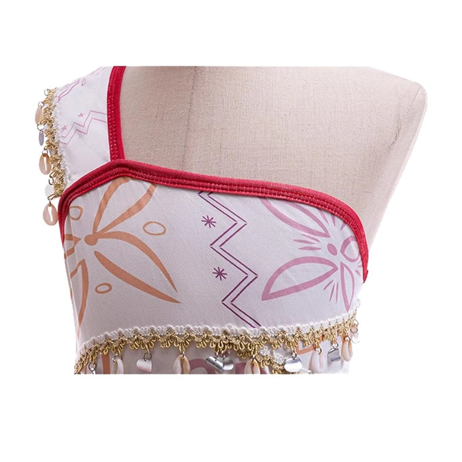 Girls Halloween Cosplay Moana Dress Ocean Adventure Role Play Costume Vaiana Princess Boys Maui Costume Vestidos Party Dress
