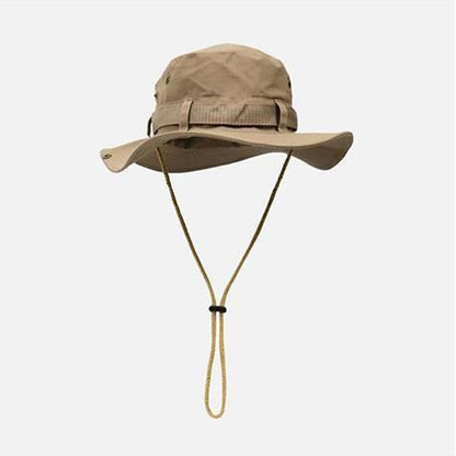 Outdoor Mesh Fisherman Hat UV Protection Wide Brim Sunscreen Bucket Cap for Beach Safari Hunting