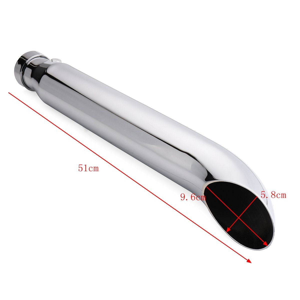 Motorcycle Exhaust Muffler Retro Vintage Classic Electroplating Escap Moto for Cafe Racer Bobber Chopper Custom
