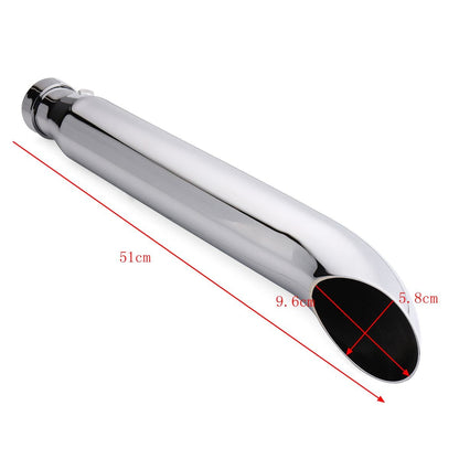 Motorcycle Exhaust Muffler Retro Vintage Classic Electroplating Escap Moto for Cafe Racer Bobber Chopper Custom