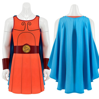 Movie Hercules Cosplay Costume for Adult Kids Man Boys Top Cloak Belt Men Halloween Carnival Party Male Role Play Outfit Suit