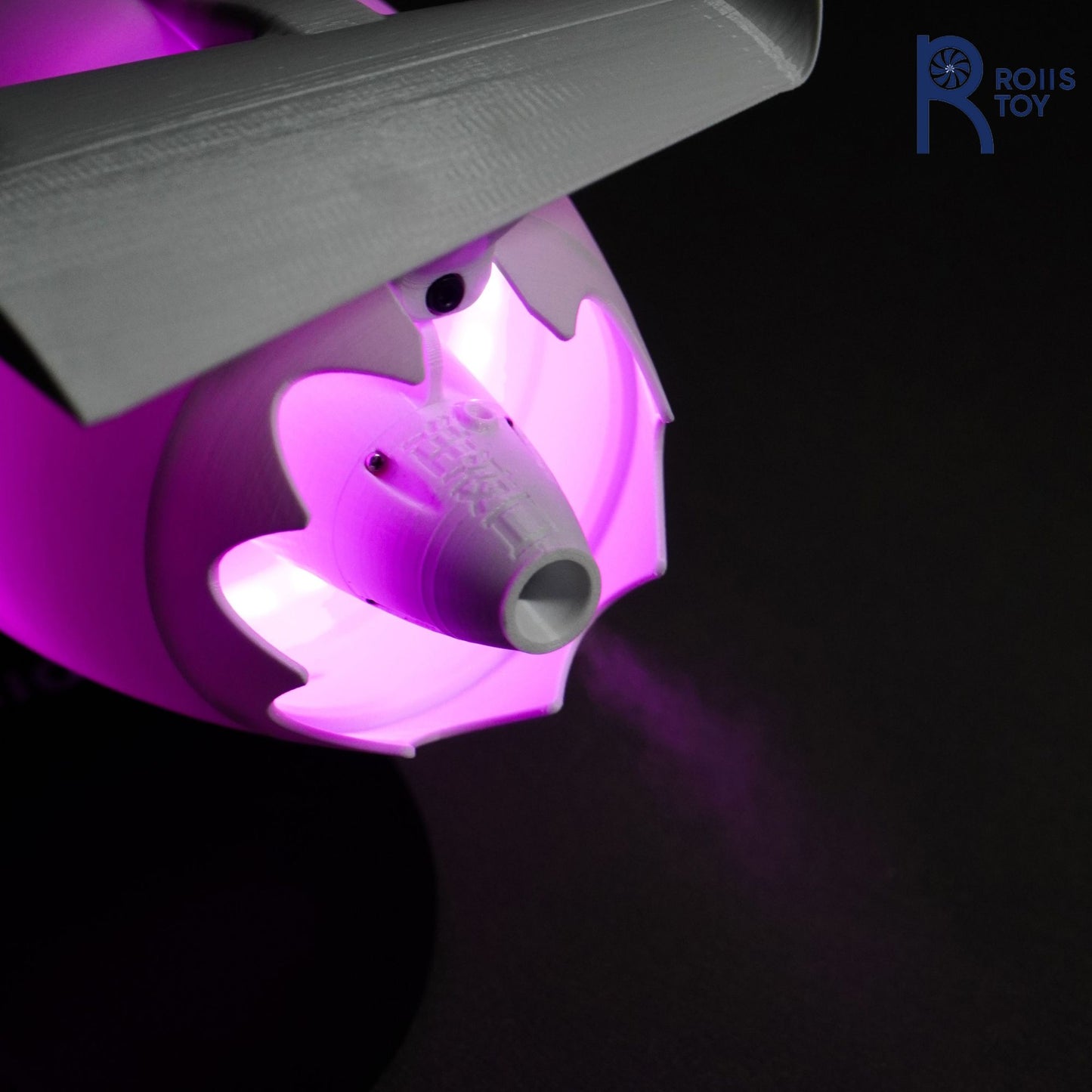 Single Head Turbojet Fan Humidifier with Blowing Capability RGB Light Show Function Home Office Desktop Air Moisturizer Room Dec