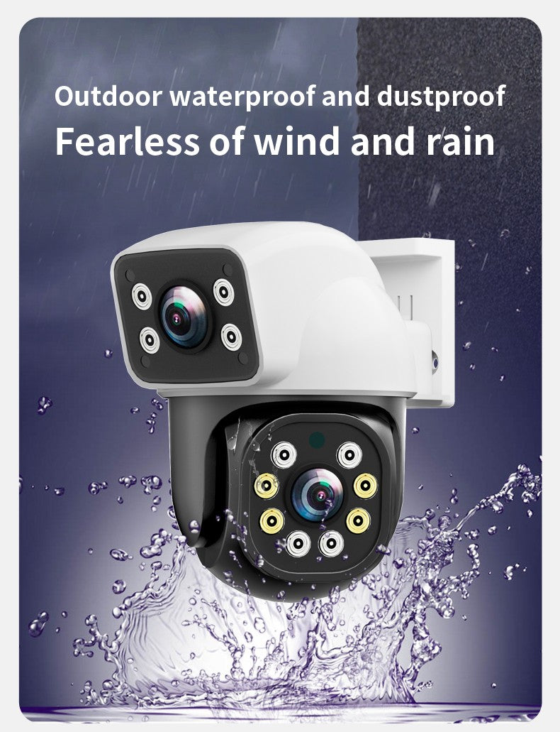 IPC360HOME 10X Zoom 4K 8MP Dual Lens WIFI PTZ 4MP Dual Screen Security Camera Outdoor Color Night Vision Surveillance Cameras