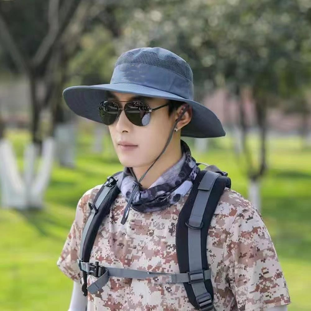 UV-proof Big Eaves Hat Summer Sunshade Fisherman Sunscreen Outdoor fishing Waterproof Quick drying Breathable Umbrella Cap Men
