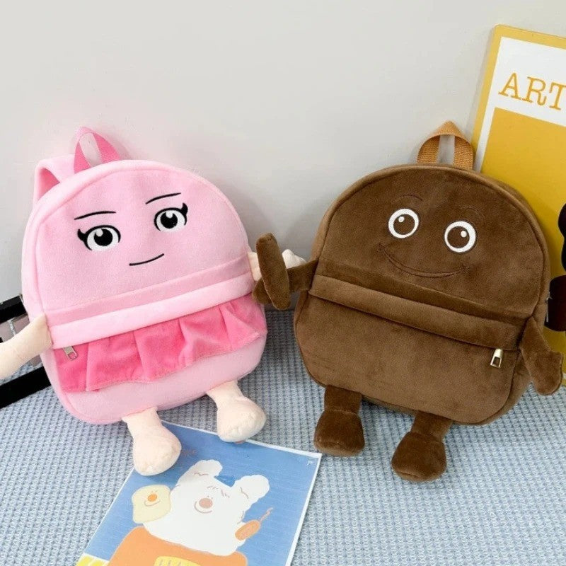 Italian Brainrot Plush Backpack Telalaero Telala Funny Student Backpack ?LiriLi Larlla Boneca Ambalam Cute Soft Bag for Kid Gift