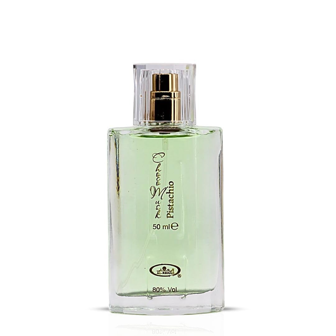 Al-Rehab Choco Musk Pistachio Eau de Parfum para Mulheres e Homens - 50ml (1.65 oz) | Perfume Gourmand de Pistache e Nozes