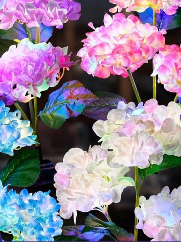 1PC Solar-Powered Hydrangea Lanterns, Outdoor Landscape Lanterns, Garden Lanterns, Solar-Powered Lawn Lanterns, Rose Lanterns