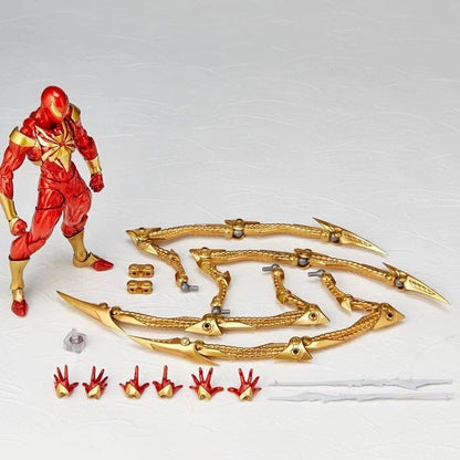 Bonecos de 15cm do filme da Marvel Comics, Homem-Aranha de Ferro articulado, Estátua de boneco de ação, Brinquedos colecionáveis de presente