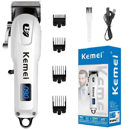 Kemei Mini Powerful Cordless Hair Clipper Electric Professional Barber Hair Trimmer Beard Haircutting Machine rechargeable