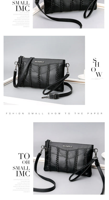 2024 New Single Shoulder Bag Women's Bag Fashionable New Atmosphere Change Handheld Bag Insert Lock Envelope Bag